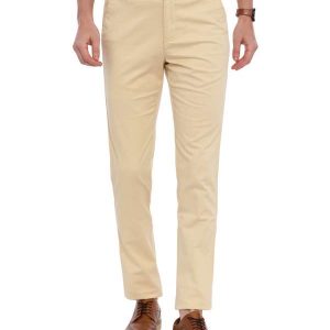 White Tapered Fit Chinos Trouser