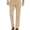 Beige Tapered Fit Chinos Trouser