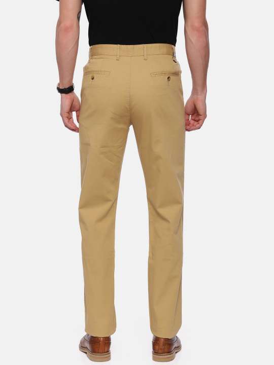 Croydon UK Beige Tapered Tailored Fit Chinos Trouser