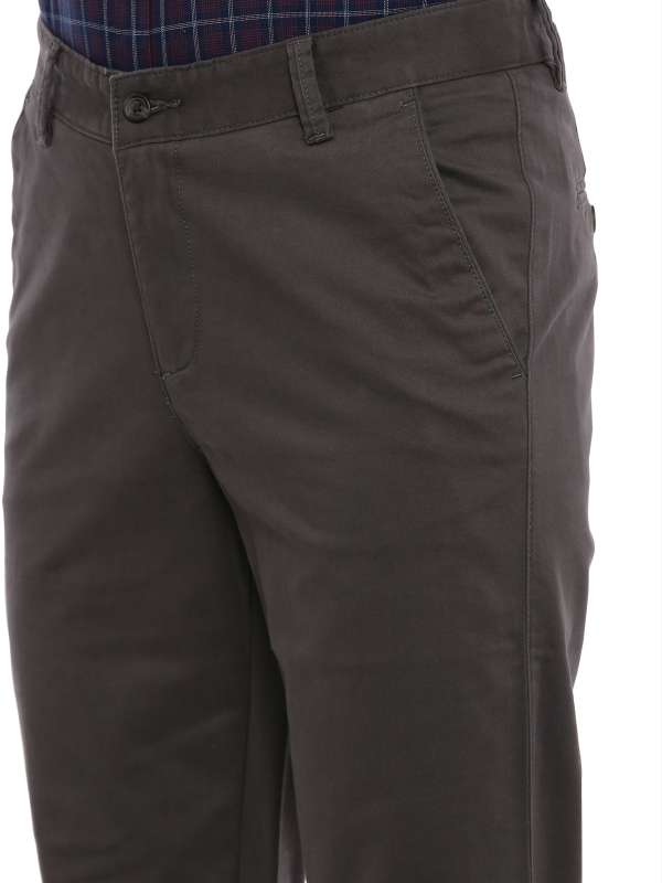 Dark Grey Tapered Tailored Fit Chinos Trouser