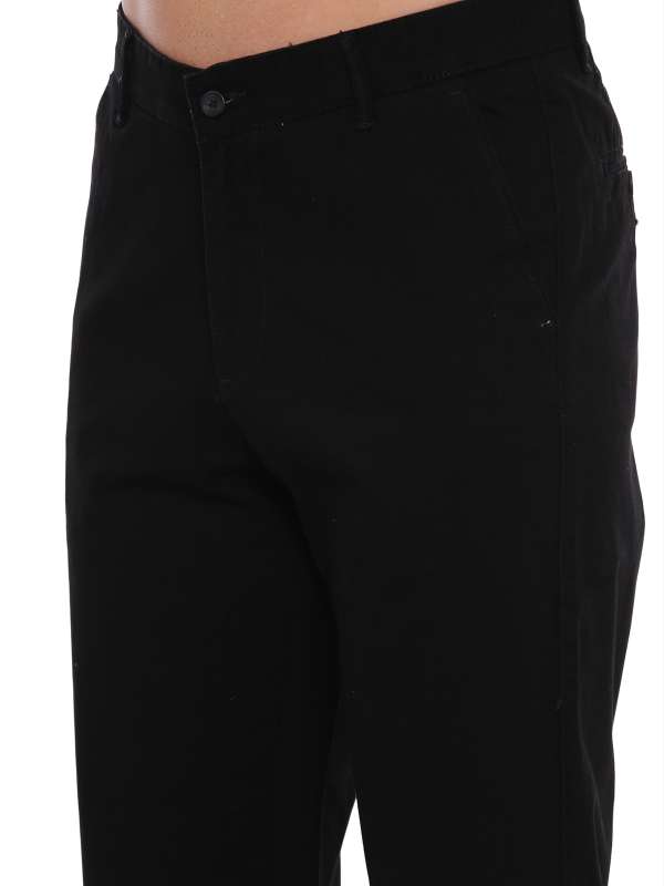 Black Tapered Tailored Fit Chinos Trouser