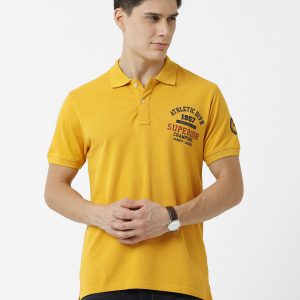 Collegiate Polo Shirt - Mustard Yellow