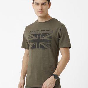 Dispersion Union Jack Crewneck T-Shirt - Olive