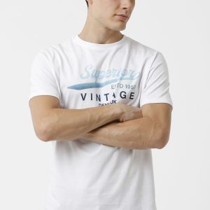 Superior Print Crewneck T-Shirt - White