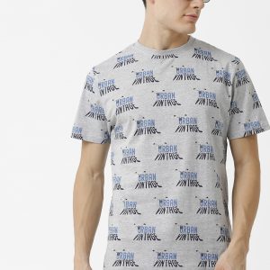 Urban Vintage All-over-print Crewneck T-Shirt - Grey