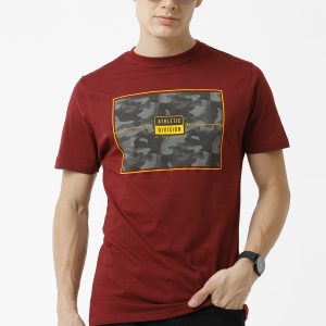 Athletic League Crewneck T-Shirt - Burgundy