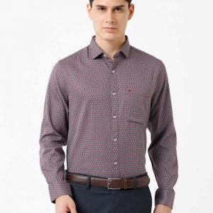 Croydon UK Men's Geometric Floral Print Shirt