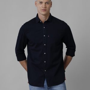 Croydon UK Men's Solid Navy Denim