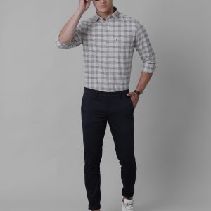 Croydon UK Men's beige semiformal plain shirt